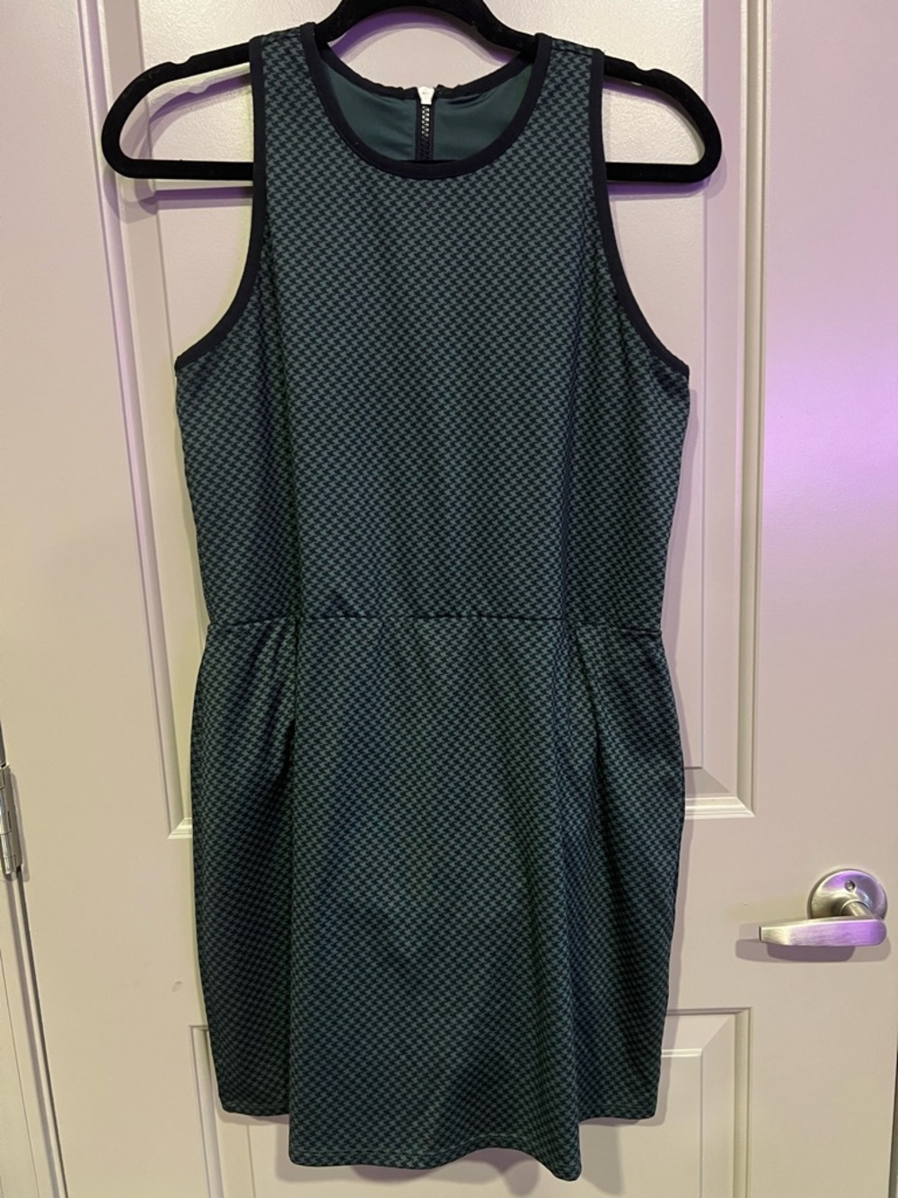 all in motion Teal Checkered Sleeveless Athletic Dress with Shorts L - Picture 4 of 10